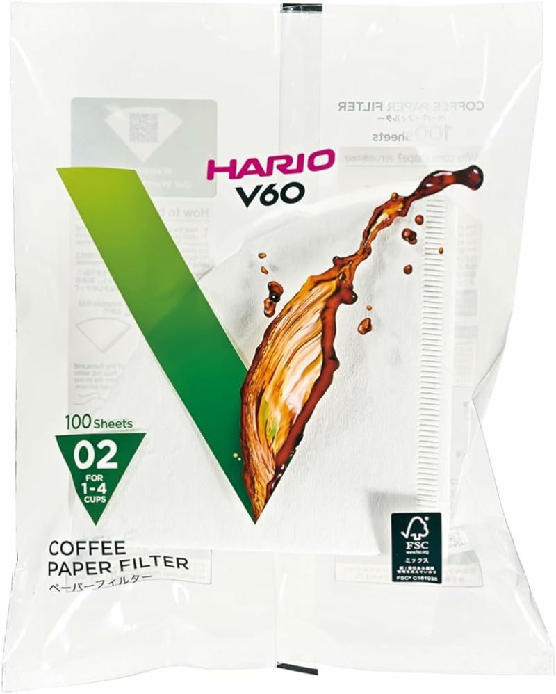 Hario V60 02 papirni filteri (100 kom) – proizvedeno u Japanu