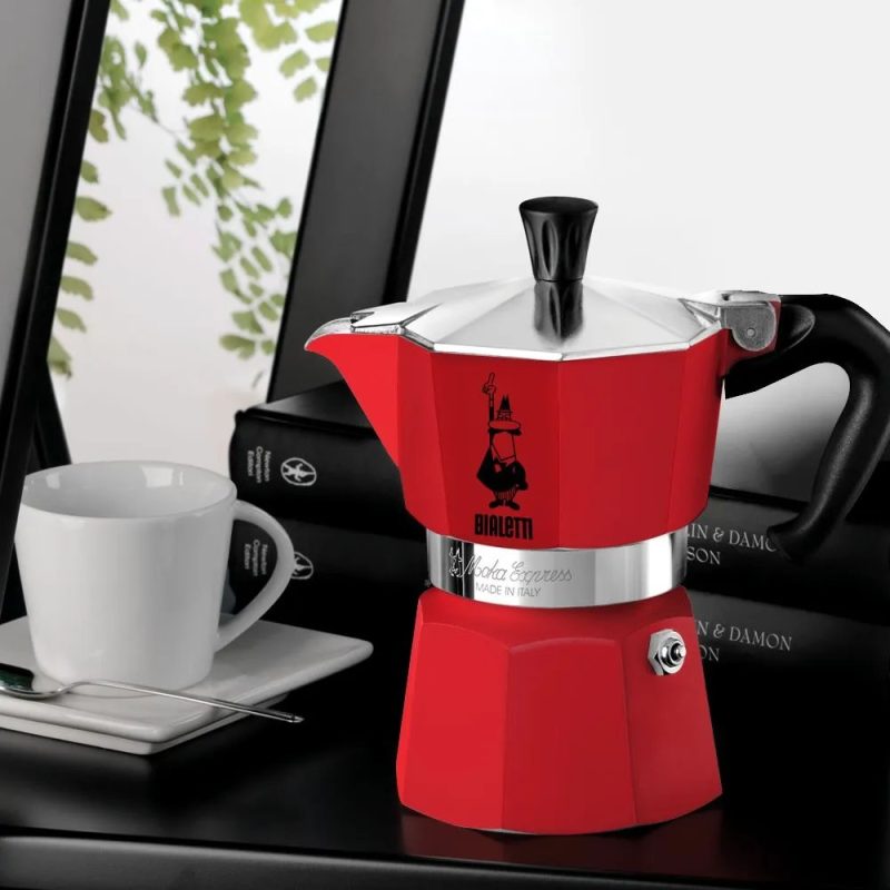 Bialetti Moka Express Crvena boja - 3 šoljice